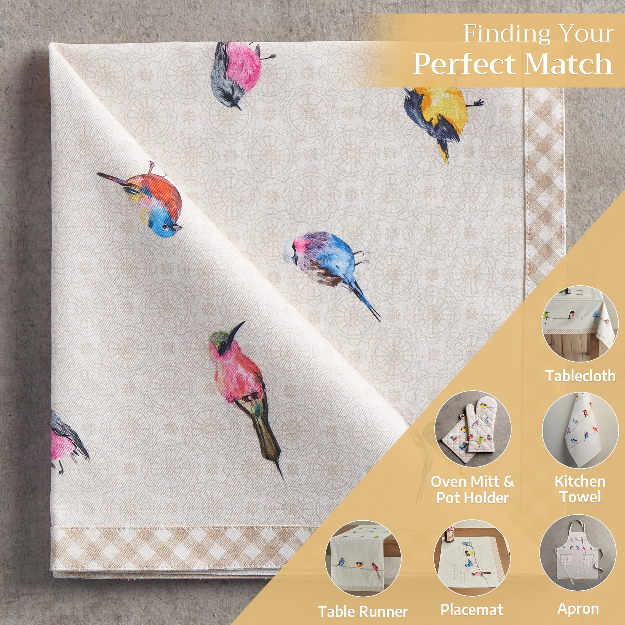 Maison d'Hermine Indoor/outdoor dining napkins add color and durability.