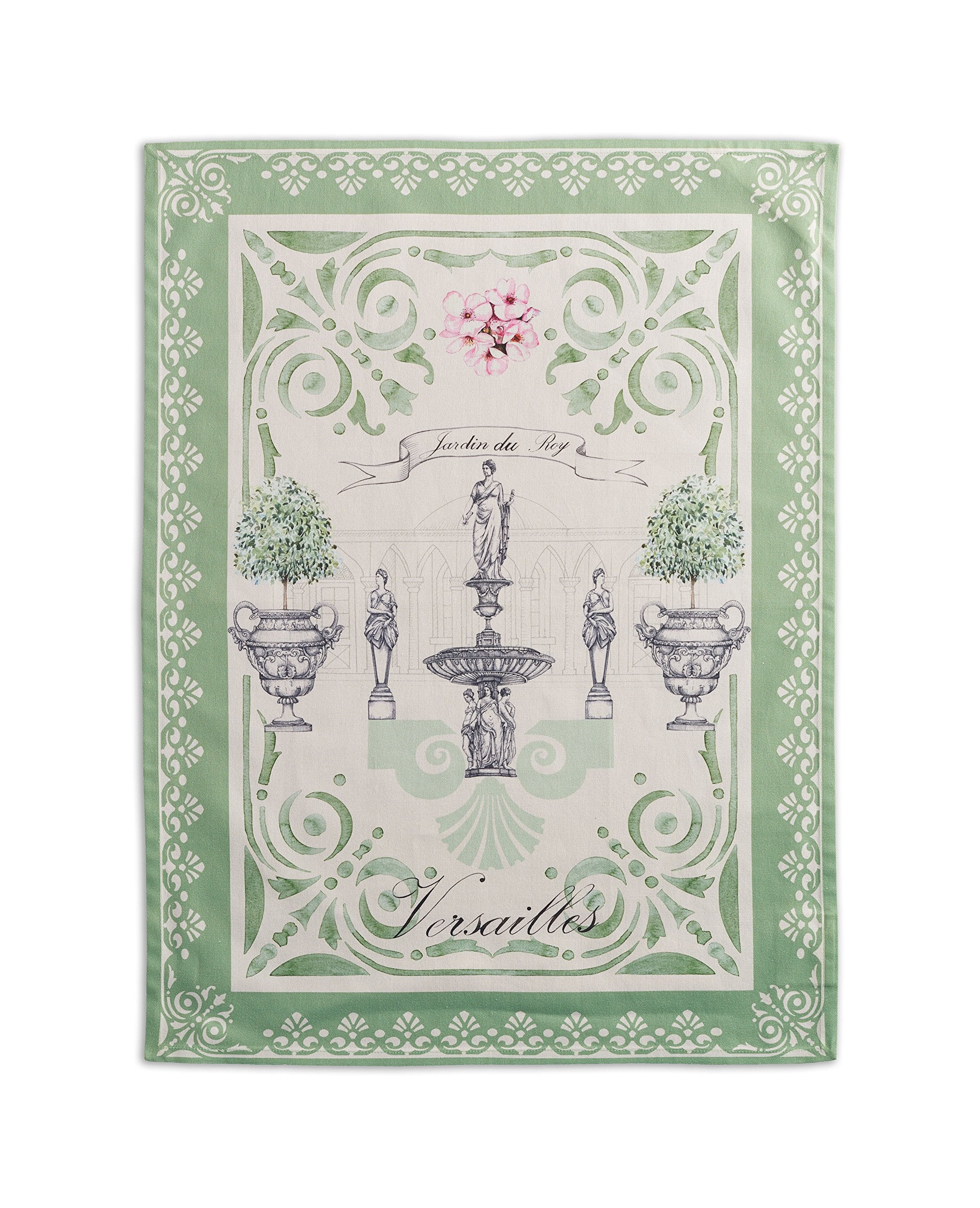 Maison d'Hermine Jardin du Roy watercolor towels for elegant kitchen decor