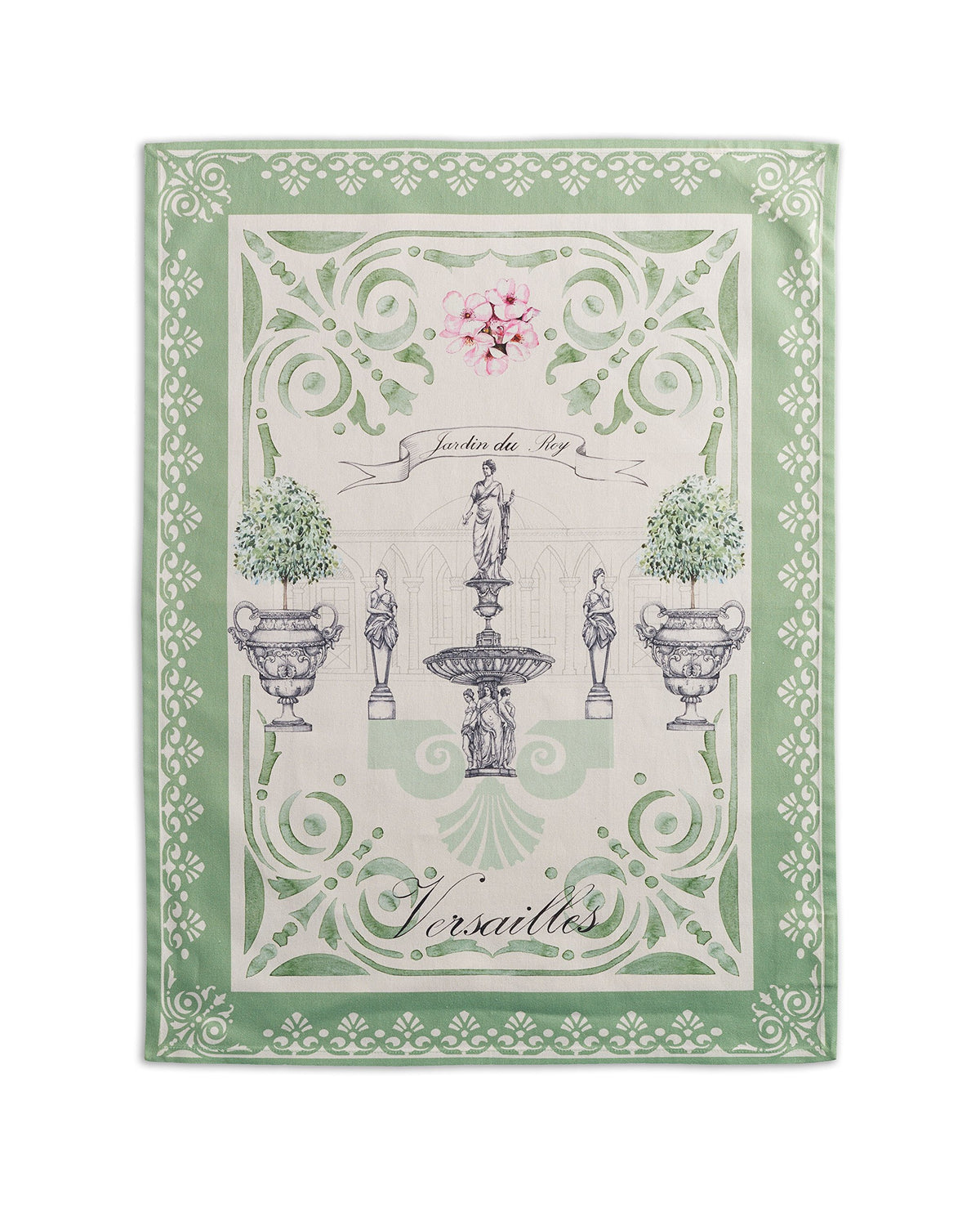 Maison d'Hermine Jardin du Roy watercolor towels for elegant kitchen decor