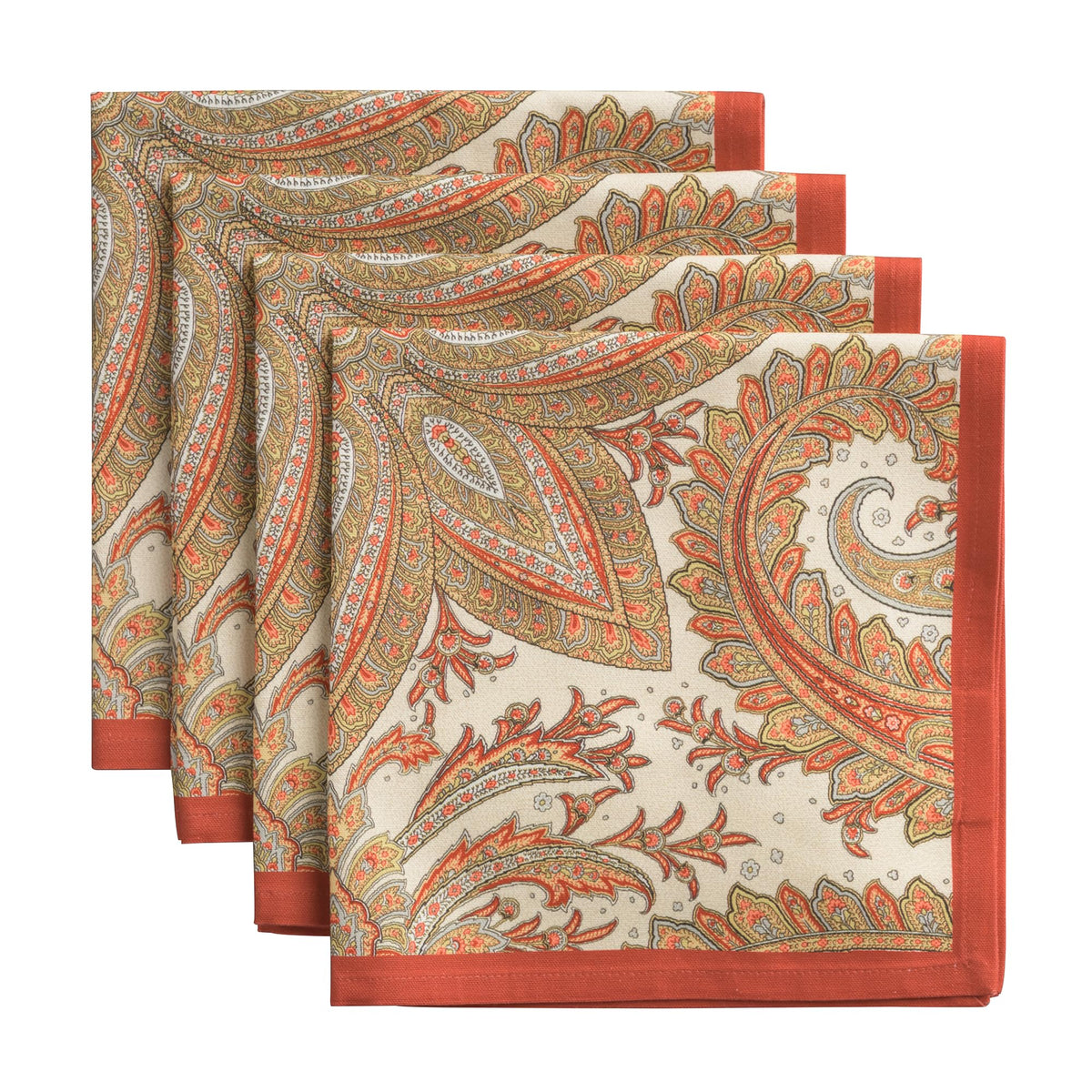Maison d'Hermine Kashmir Paisley napkin set adds festive flair for holiday tables