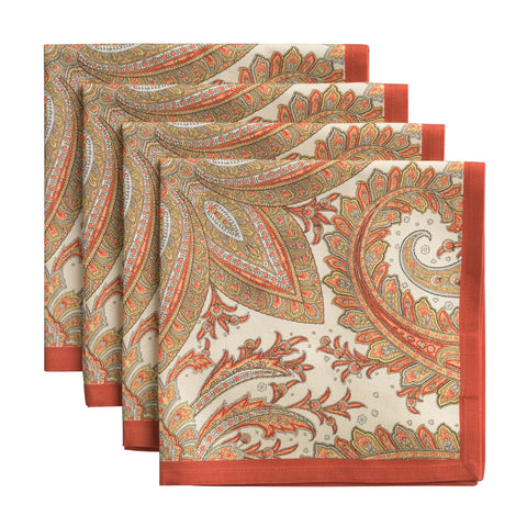 Maison d'Hermine Kashmir Paisley napkin set adds festive flair for holiday tables