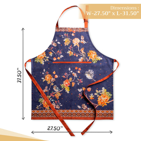 Maison d’ Hermine Kelim Infinity apron pocket close-up showing day-long practicality.
