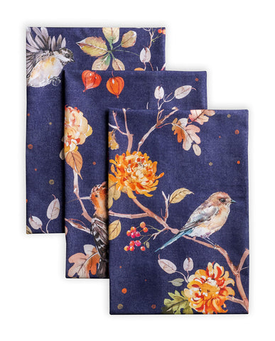 Maison d'Hermine Kelim Infinity watercolor art towel enhances elegant kitchen decor for holidays