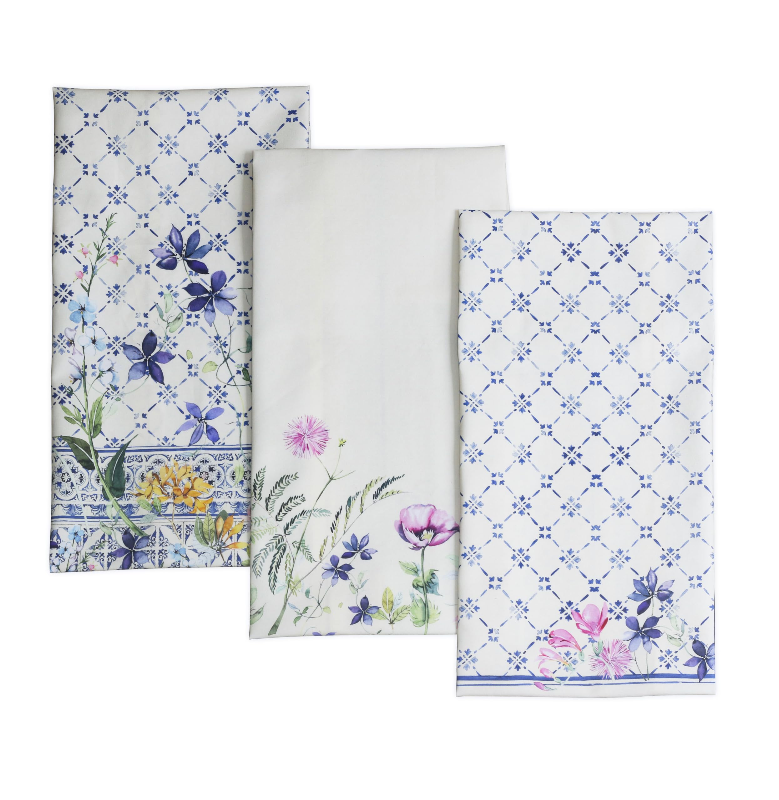 Maison d' Hermine kitchen towel Faience pattern close-up for stylish kitchen décor.
