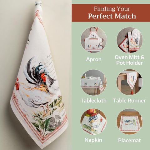 Maison d'Hermine towels counter wipe; hanging loop at hand