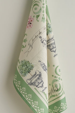 Maison d'Hermine Jardin du Roy towels with hanging loop for storage