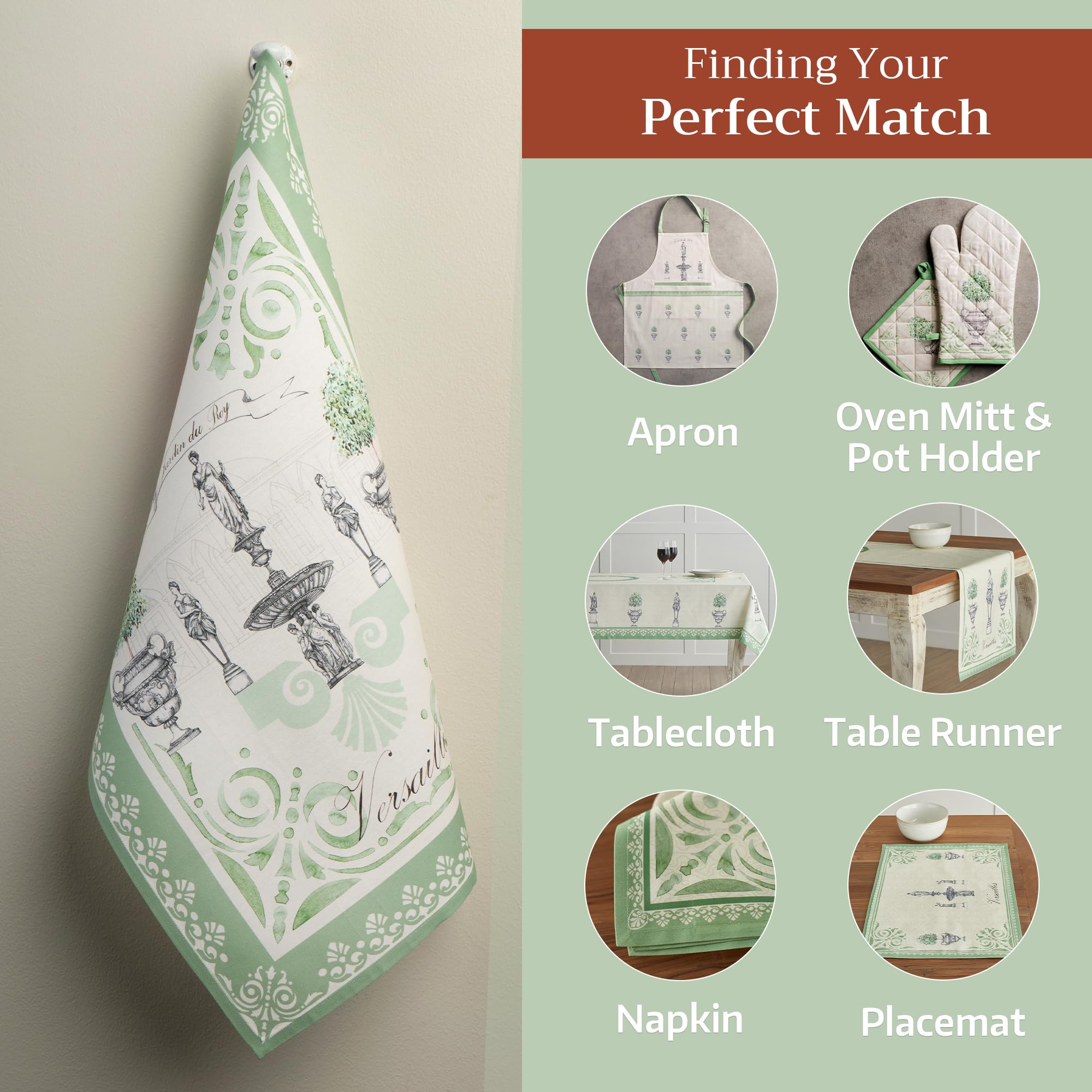 Maison d'Hermine towels double as decorative napkins for rustic gatherings