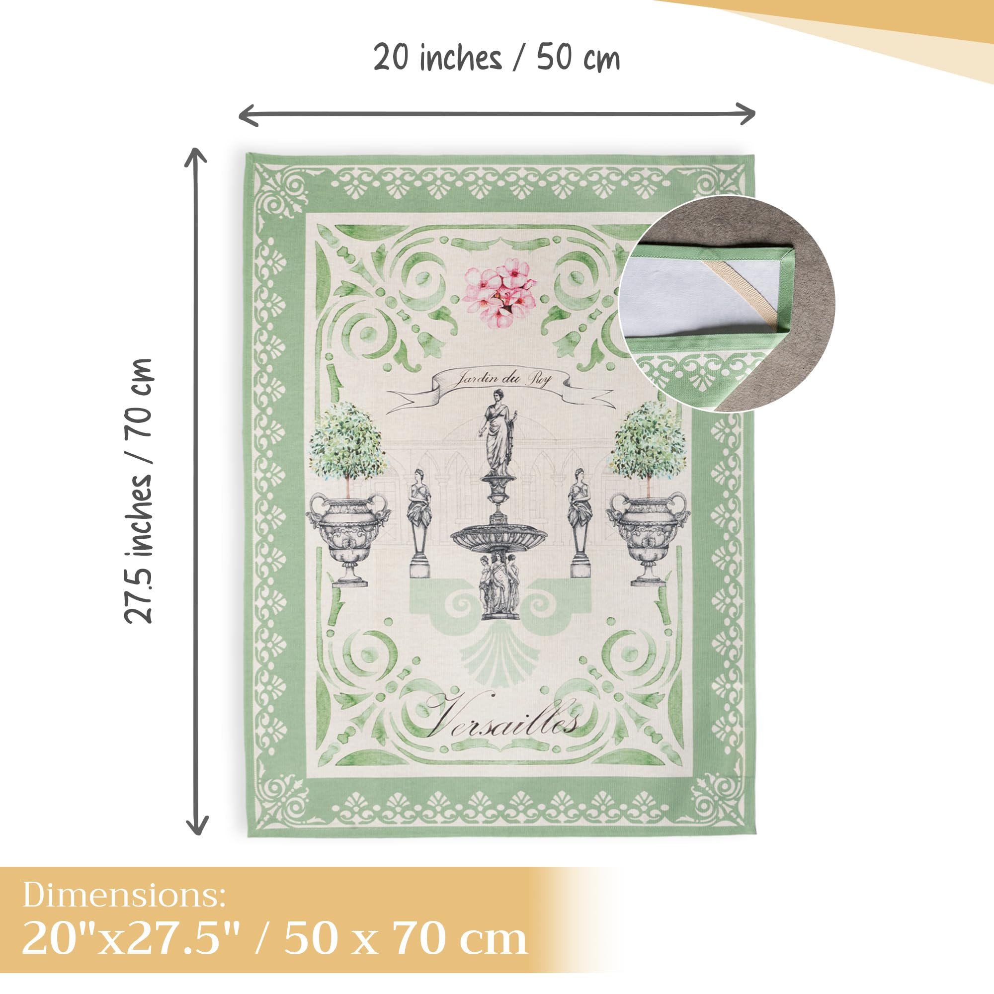Maison d'Hermine towels serve as stylish bar towels for entertaining