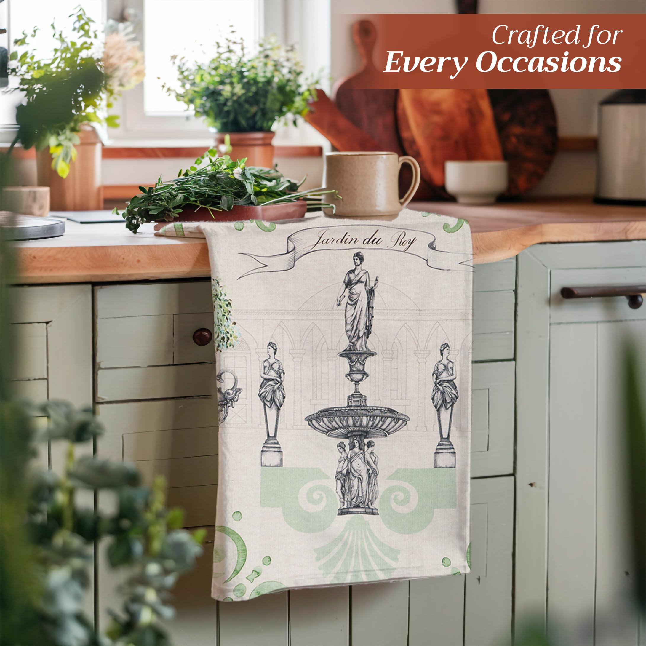 Machine washable Maison d'Hermine towels retain color through frequent use