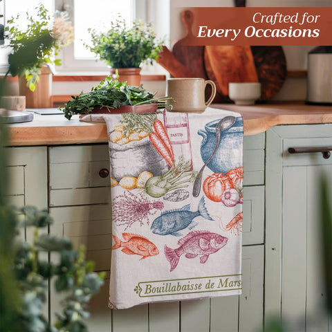 Picnic-ready towel used as a rustic napkin at outdoor gathering.