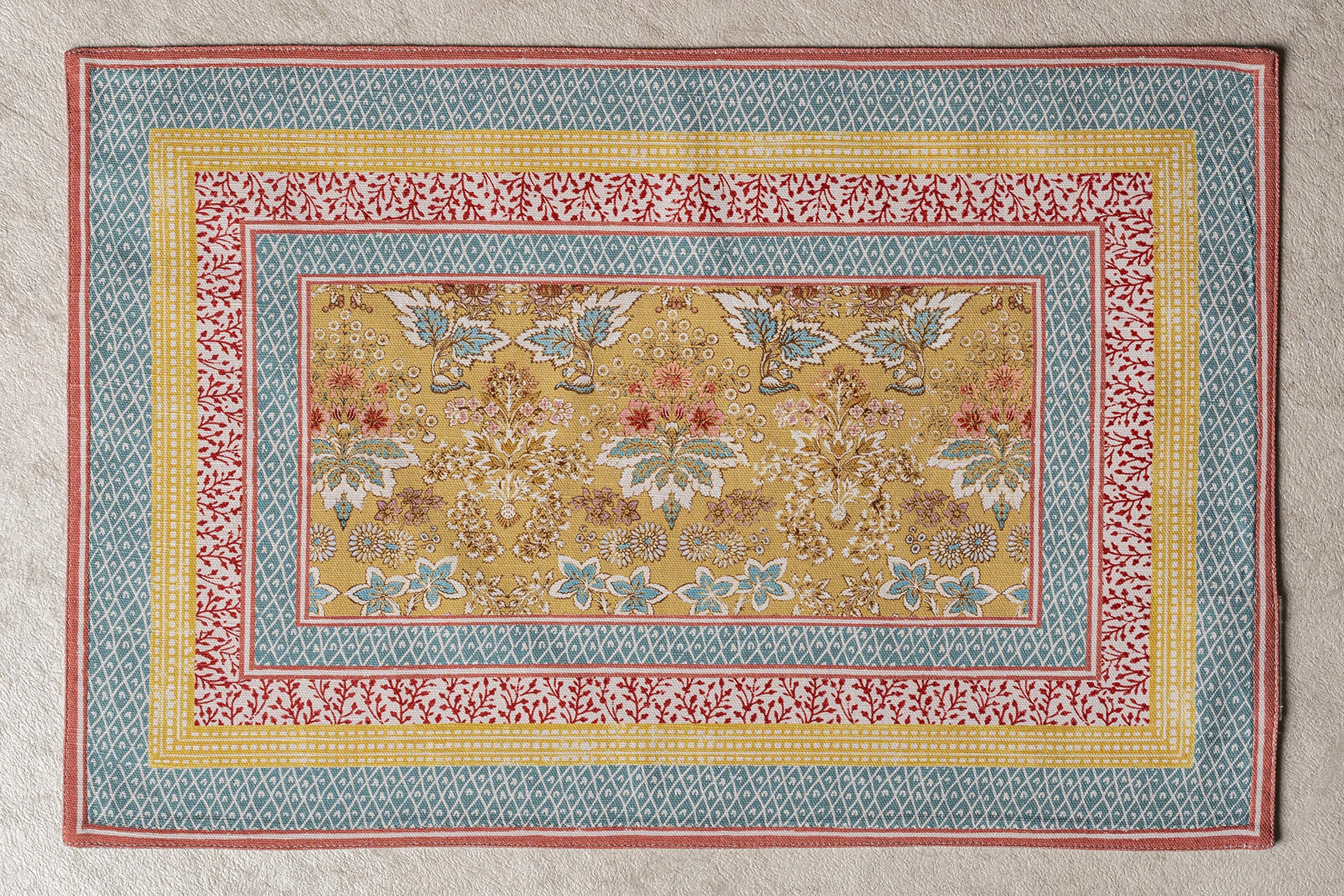 Maison d'Hermine placemats 13x19 cotton for easy everyday cleaning.