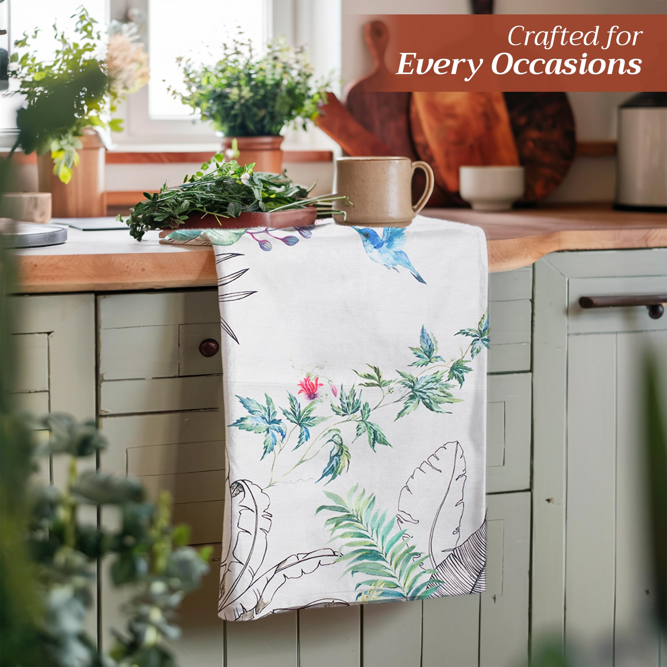 Versatile Maison d'Hermine towels double as napkins or decorative bar towels.