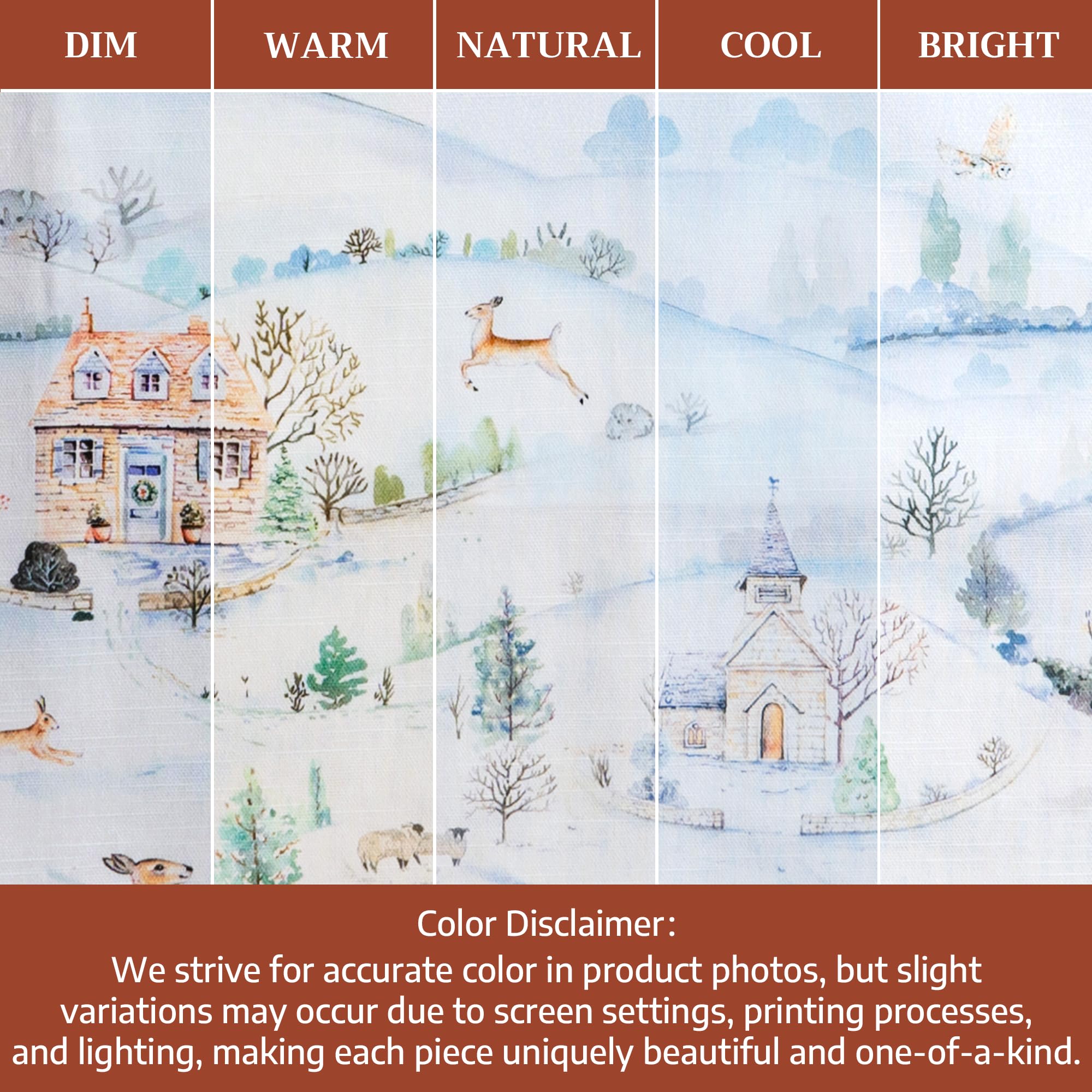 Maison d'Hermine Snowy World apron in kitchen setting for everyday use