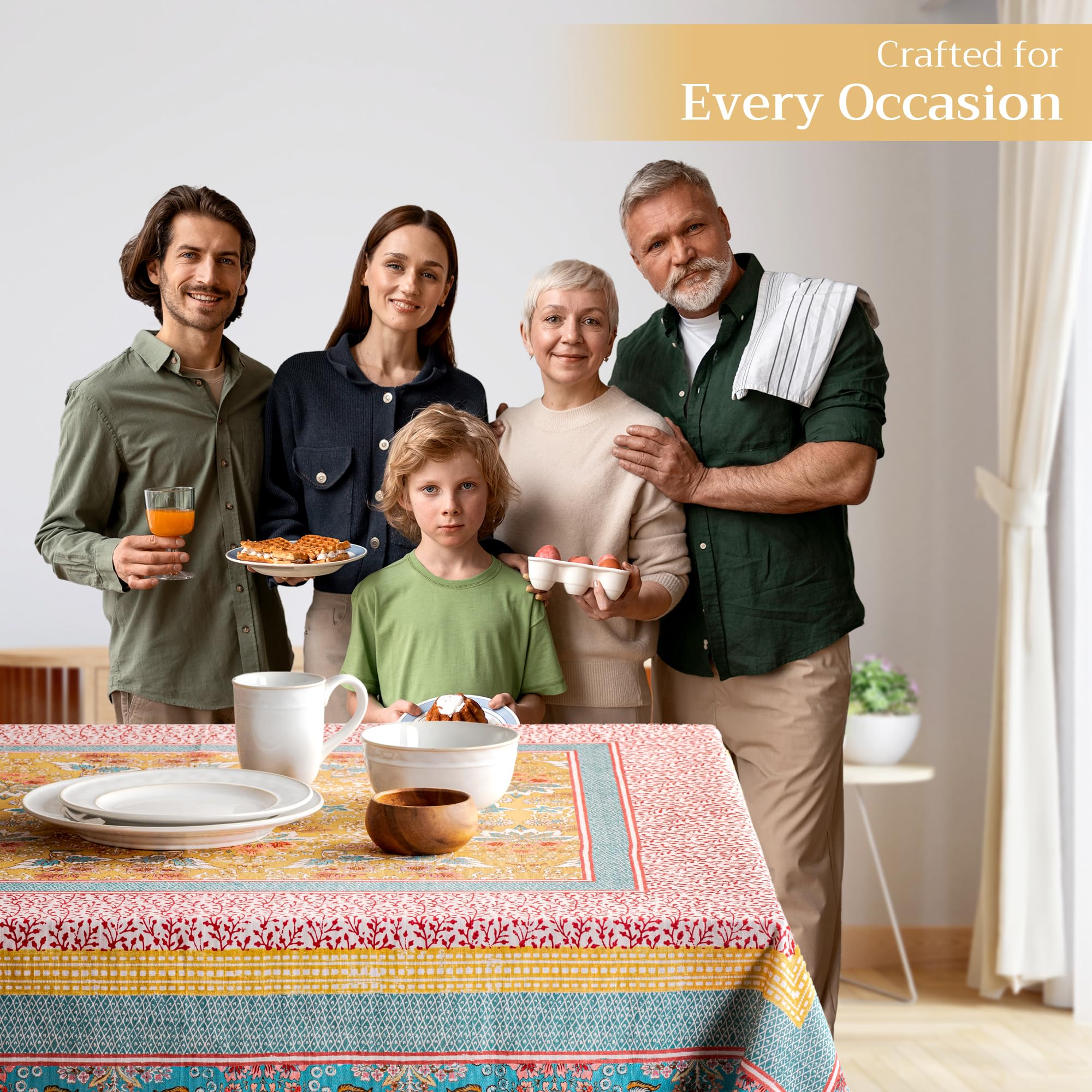 Maison d' Hermine tablecloth ideal for Easter and spring gatherings