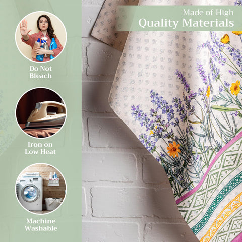 Maison d' Hermine cotton towels dry dishes and wipe counters efficiently.