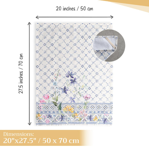 Maison d' Hermine watercolor-art towels add European farmhouse charm.