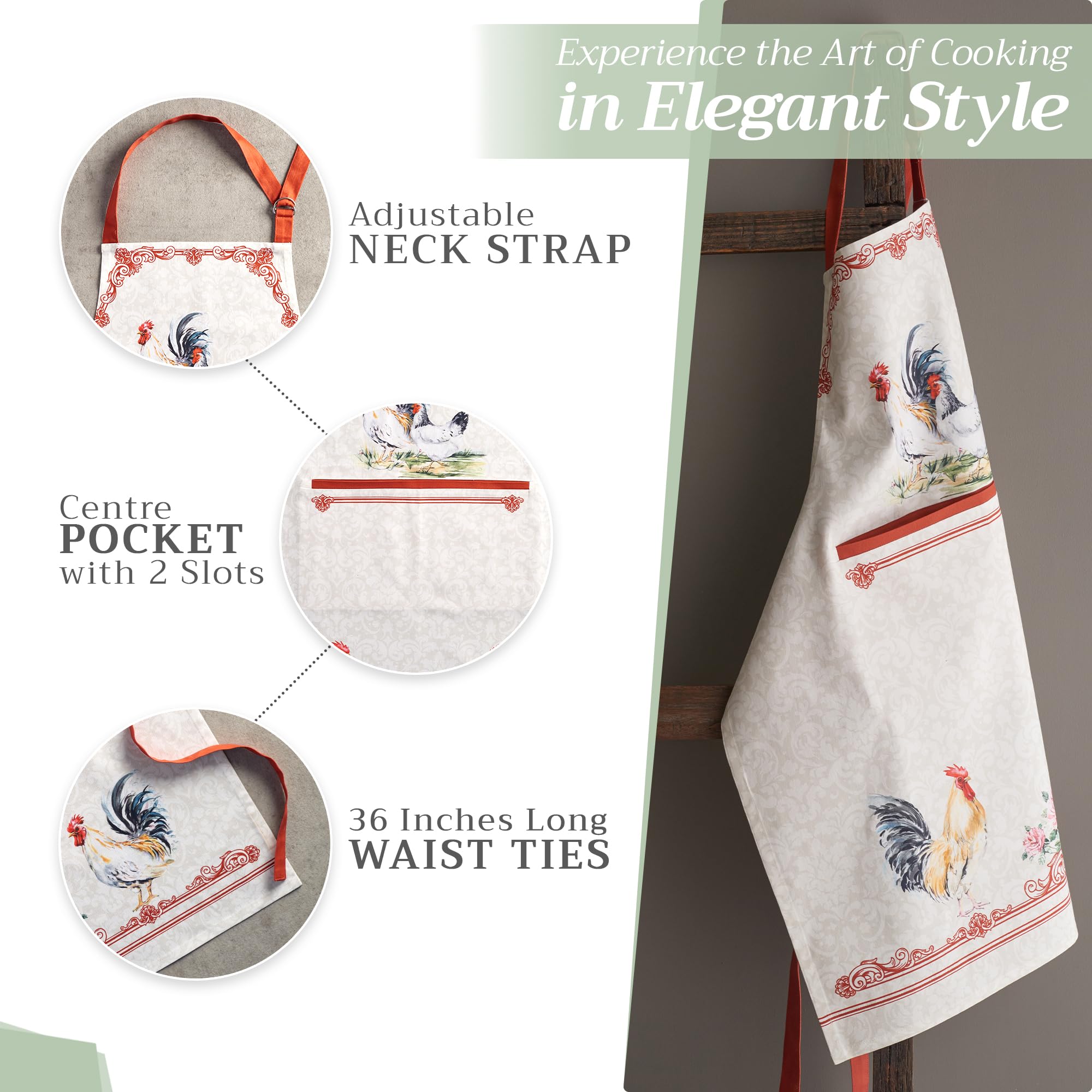 Maison d'Hermine Campagne apron offers full coverage with generous dimensions for most adults