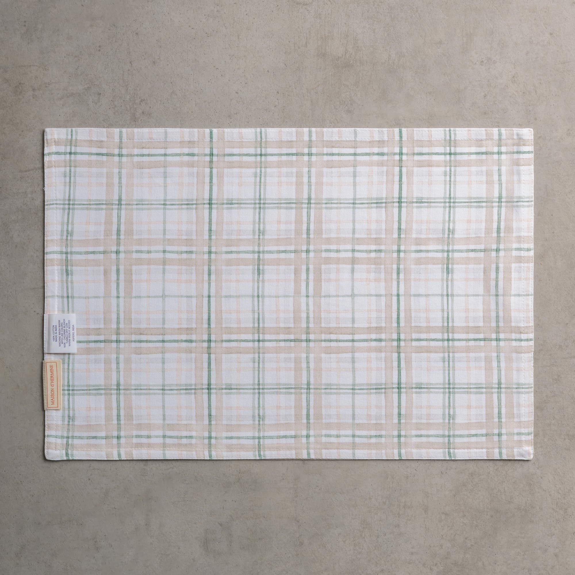 Maison d'Hermine placemats are reusable for everyday meals and special occasions.