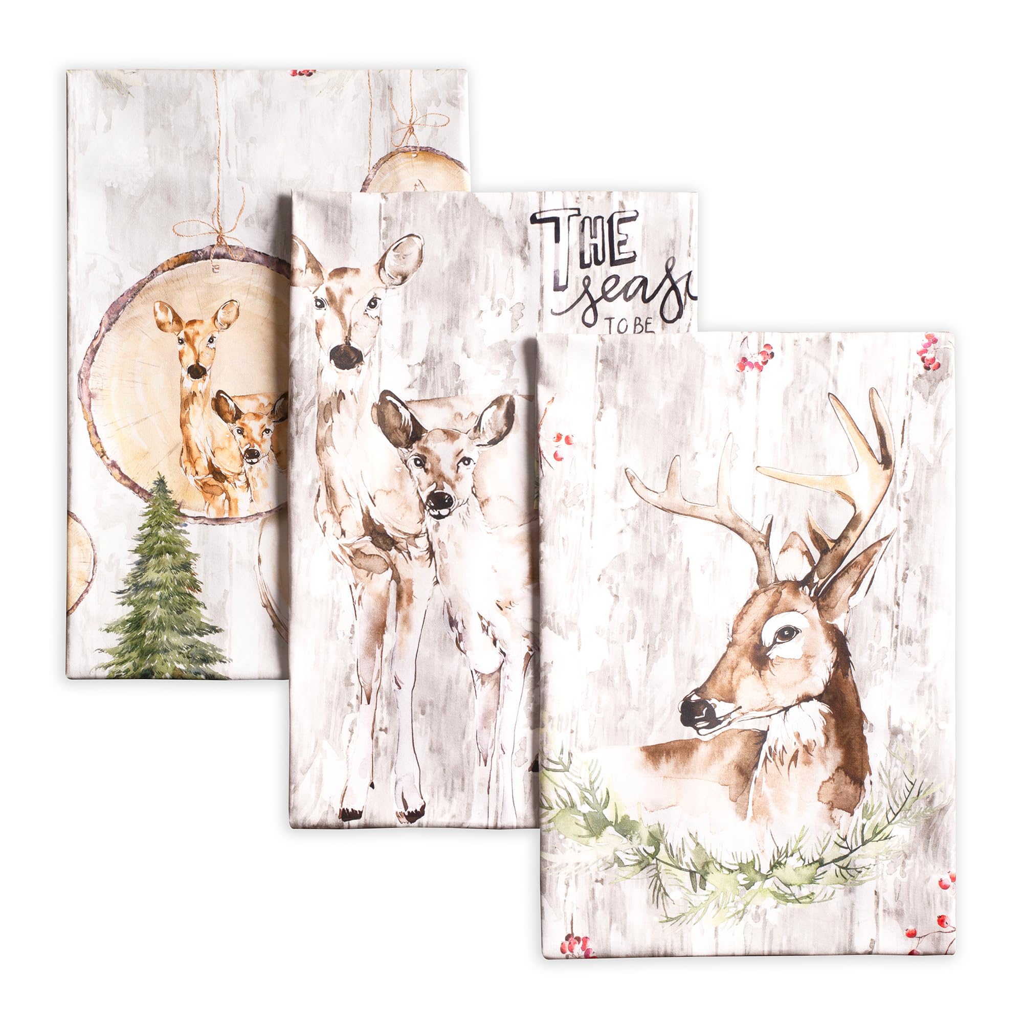 Maison d'Hermine watercolor-design towel with Europe-inspired artwork for stylish kitchen decor.