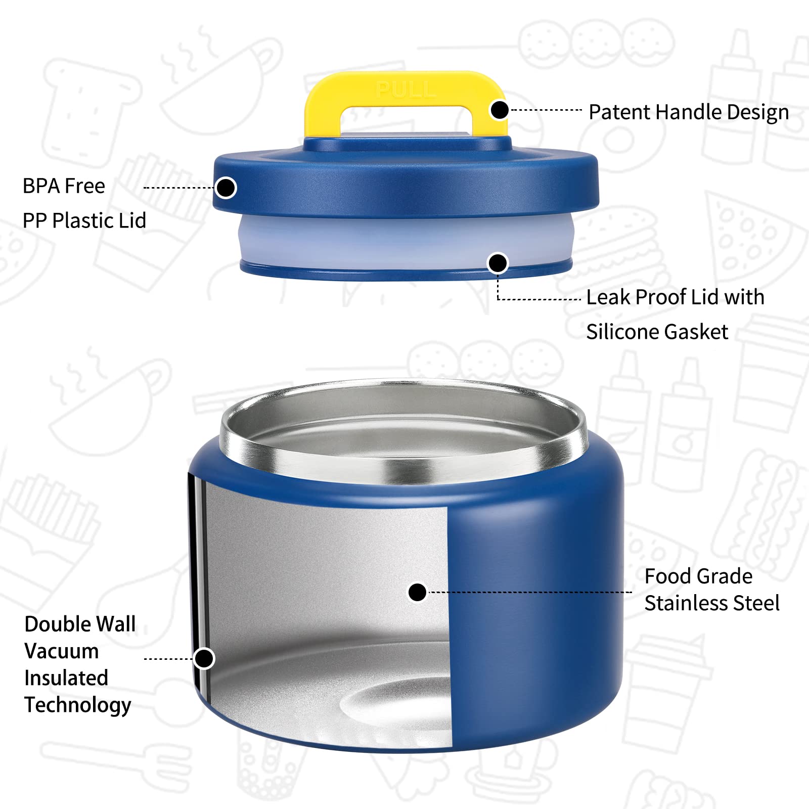 Silicone gasket on MAISON HUIS cap provides a leak-proof seal for travel