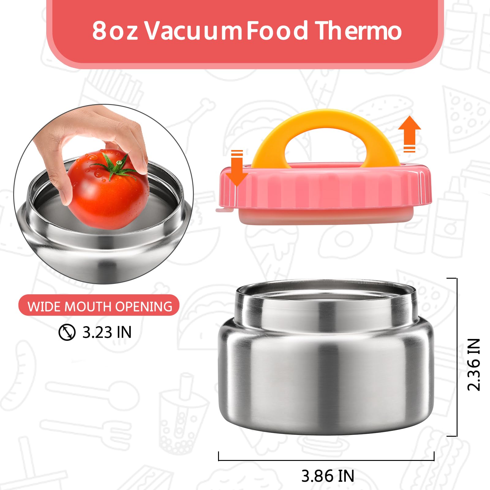 MAISON HUIS pink jar shown in dishwasher-safe base for easy cleaning