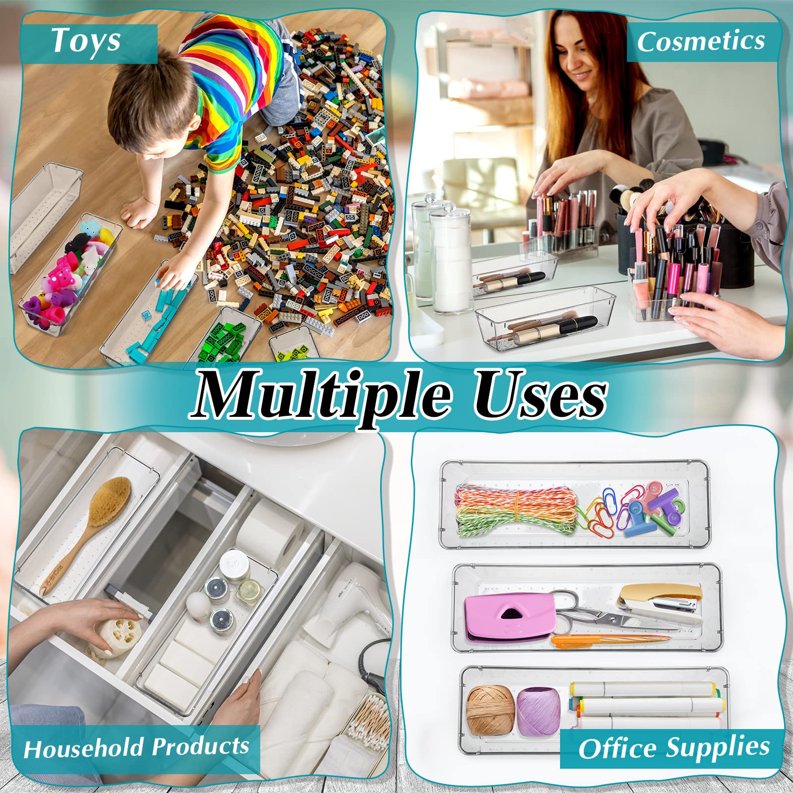 Maitys makeup tool tray keeps brushes and tools tidy for daily routines.
