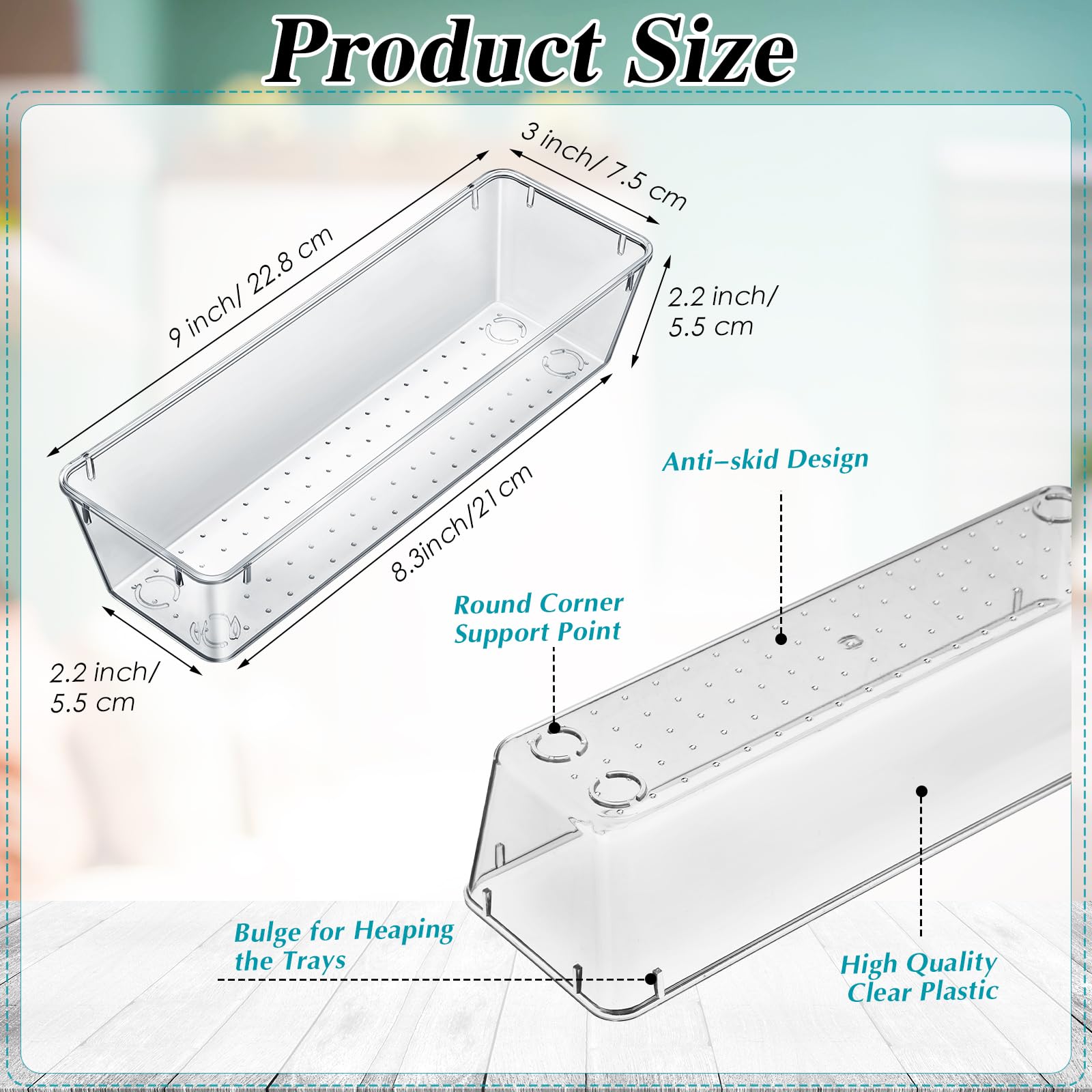 Maitys stackable drawer trays maximize storage without clutter in any cabinet.