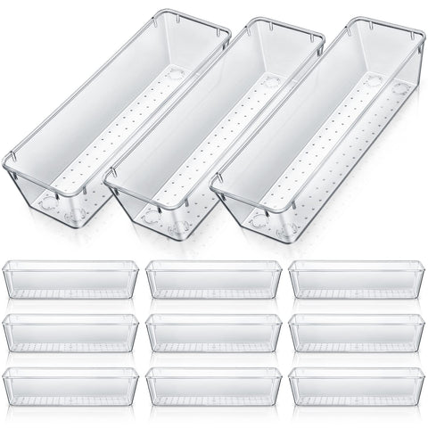 Maitys vanity drawer organizer keeps cosmetics neatly organized and easy to access.