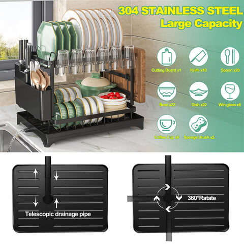 Maivotaf cutting board rack keeps boards dry and within reach.