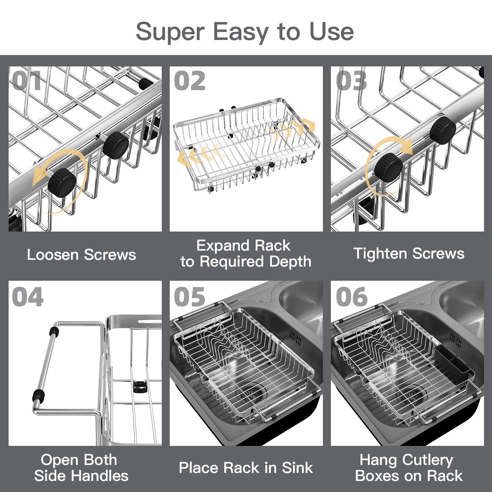 MAJALiS stainless steel rack promotes faster air-drying with better airflow.
