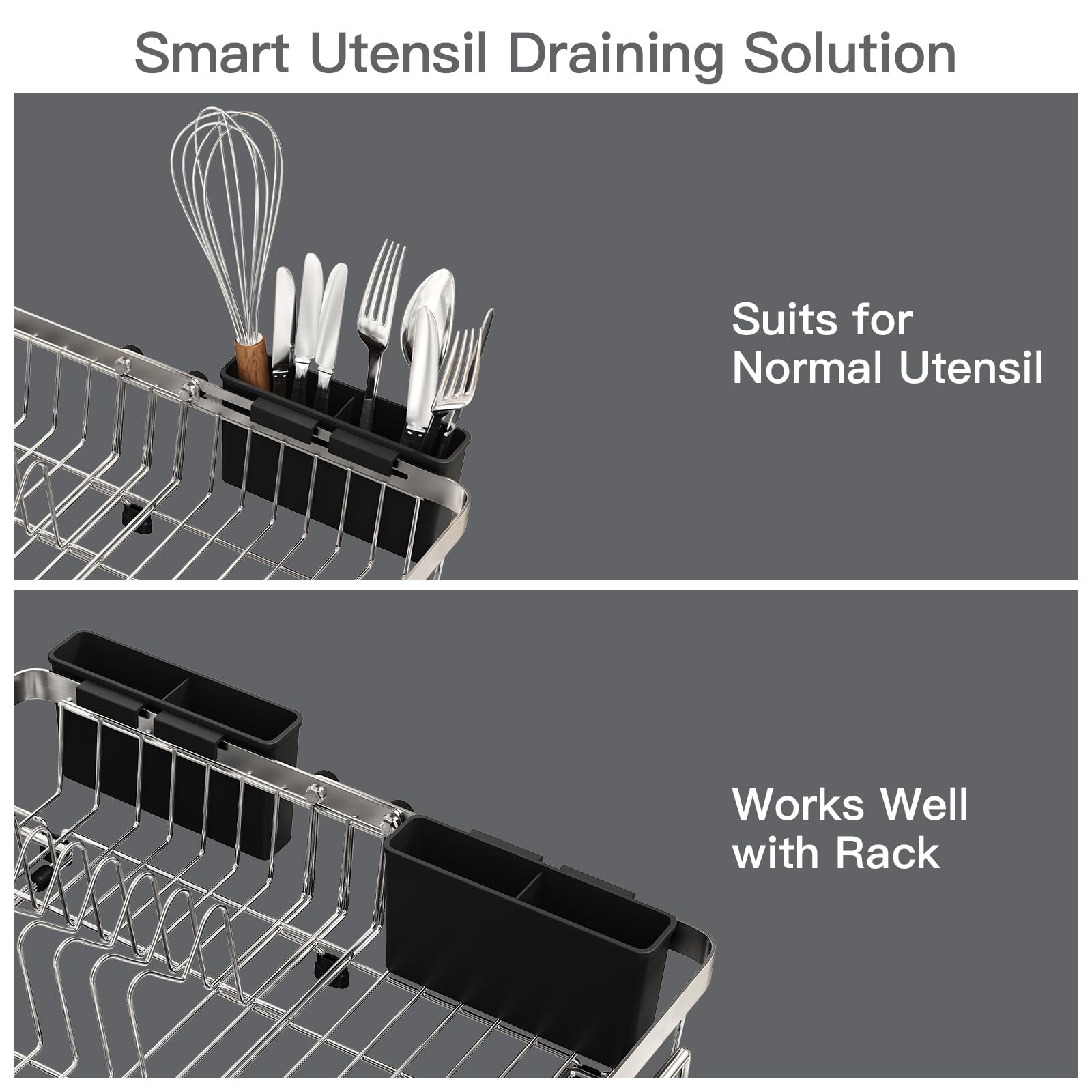 MAJALiS water-flow design directs moisture into the sink for efficient drying.