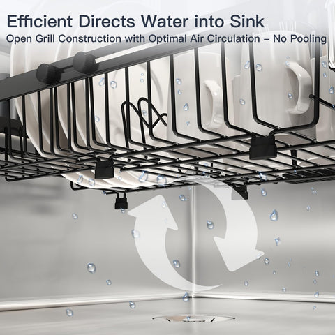 MAJALiS silicone-grip handle keeps rack steady on any countertop.