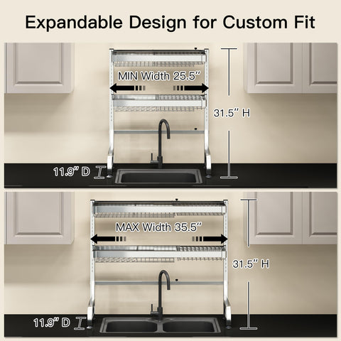 Stainless steel MAJALiS rack offers durable rust resistance for busy kitchens