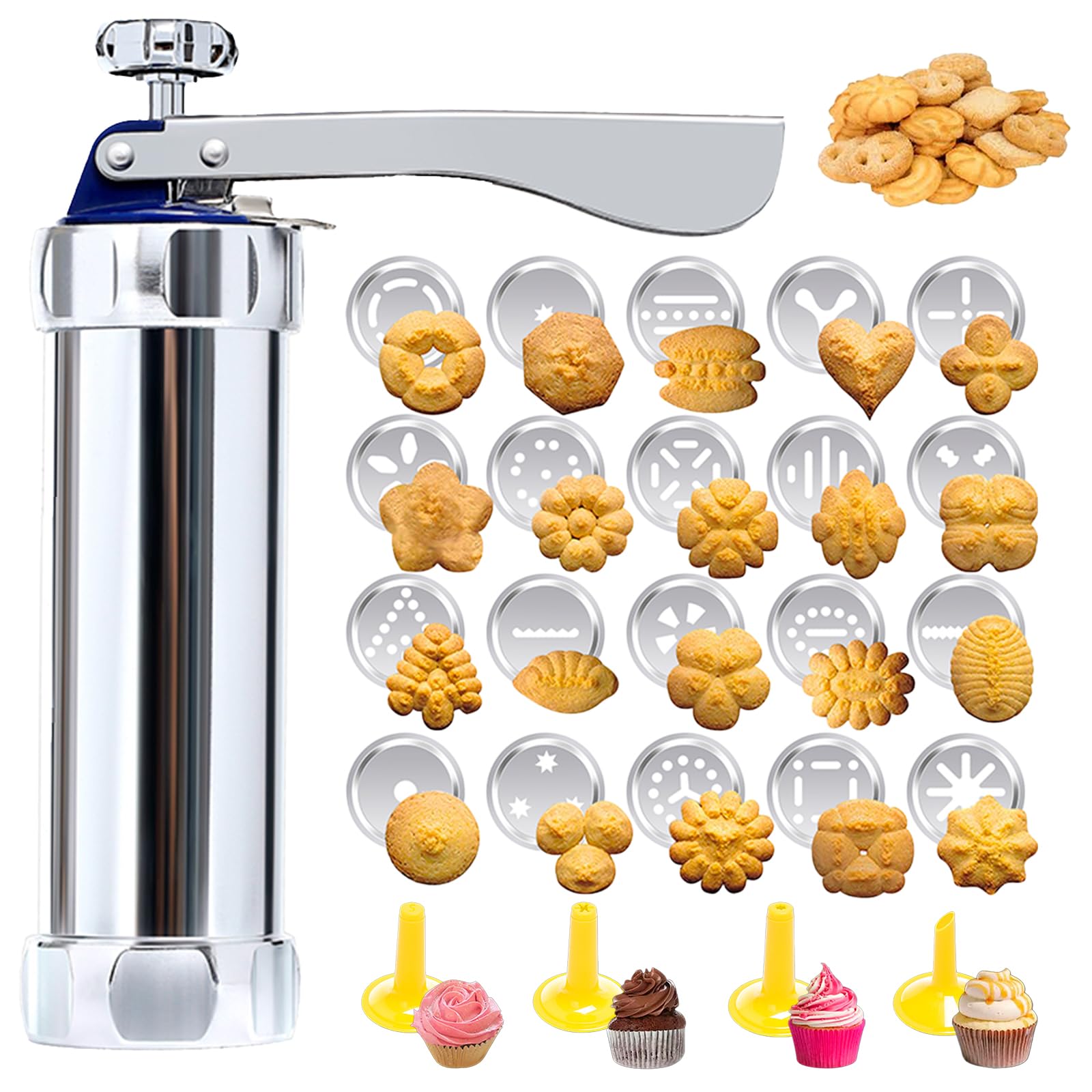 MAJCL cookie press discs array for diverse spritz designs