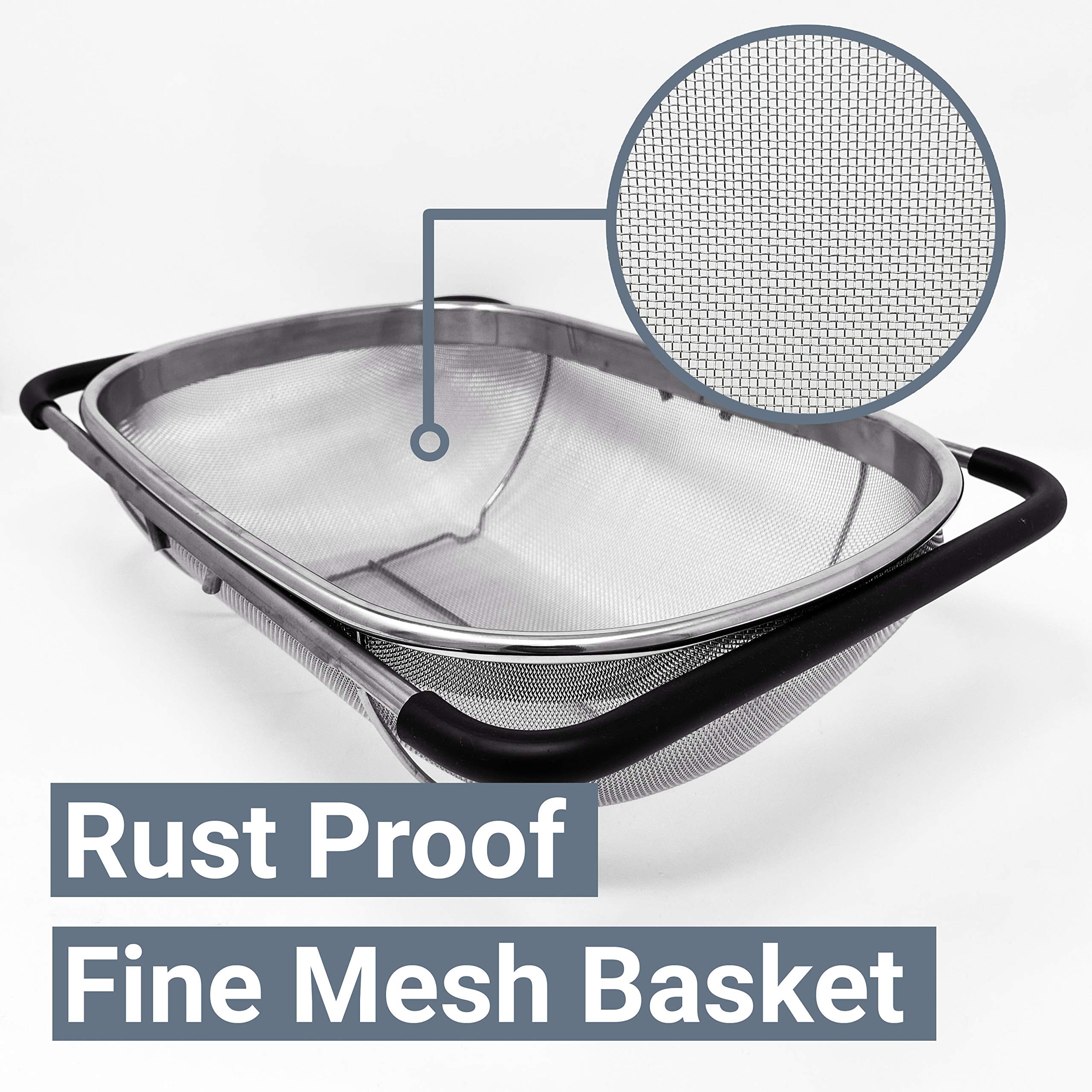 Makerstep fruit and vegetable rinse basket makes quick preps simple.