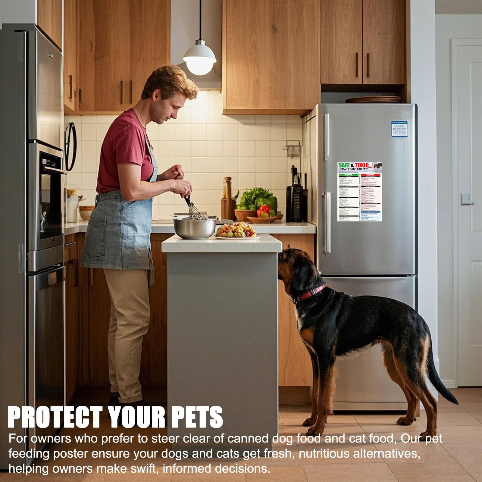 MakLuen pet-food-chart with colorful layout helps families quickly separate safe items