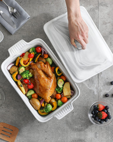 MALACASA 12-month warranty on the BAKE-GREY casserole dish for安心 service.