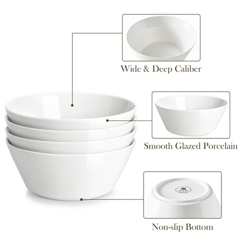 Dishwasher-safe and microwave-safe MALACASA bowls for easy care