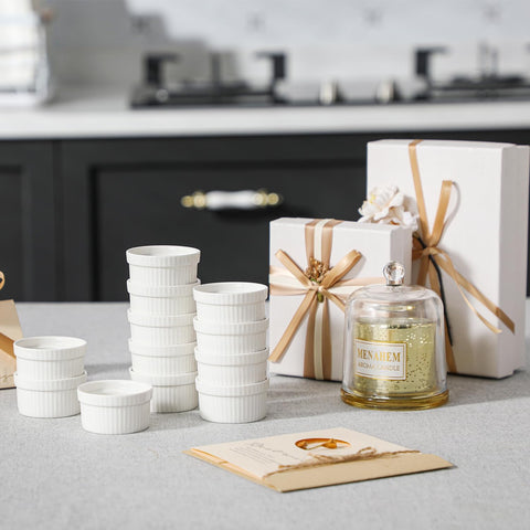 Malacasa dishwasher-safe ramekins simplify cleanup after entertaining guests.