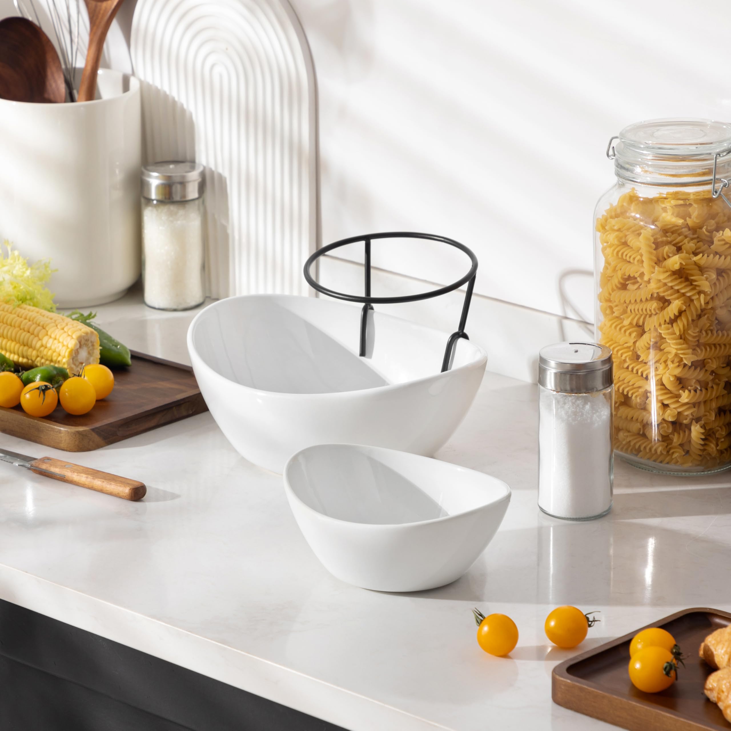 MALACASA easy assembly and cleaning, convenient for entertaining.