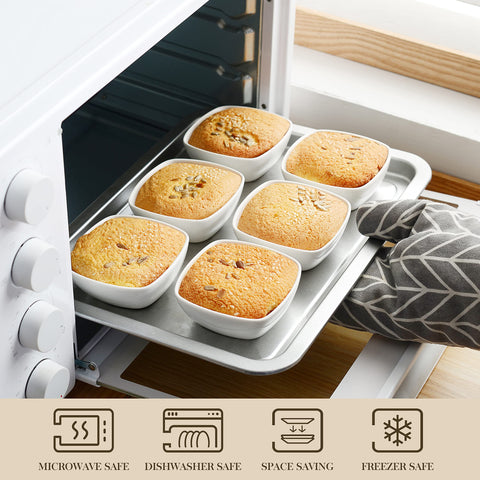 MALACASA elegant dip bowls ideal for sauces and small desserts