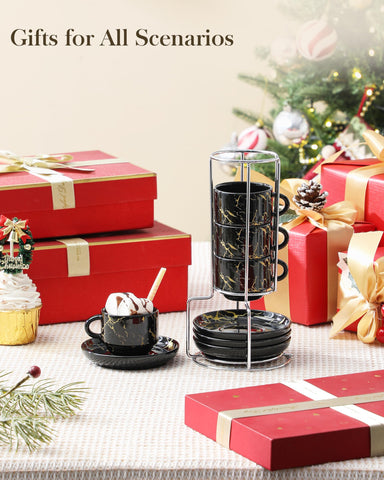 malacasa elegant design, cafe-inspired table presentation for guests.