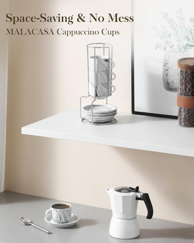 MALACASA espresso cups are dishwasher-safe for easy cleanup