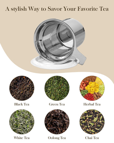 MALACASA heat-resistant tea cup stays comfortable during hot brews