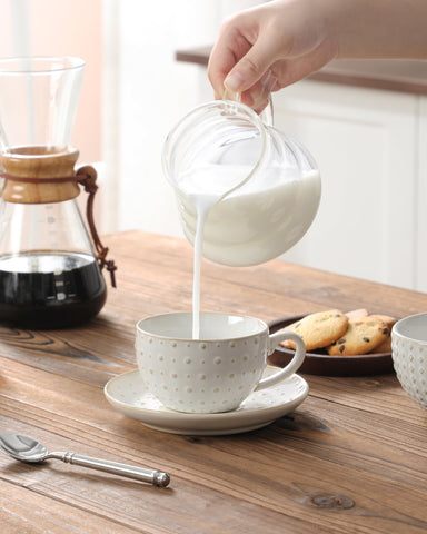 MALACASA lead-free ceramic cups ensure safe daily use.