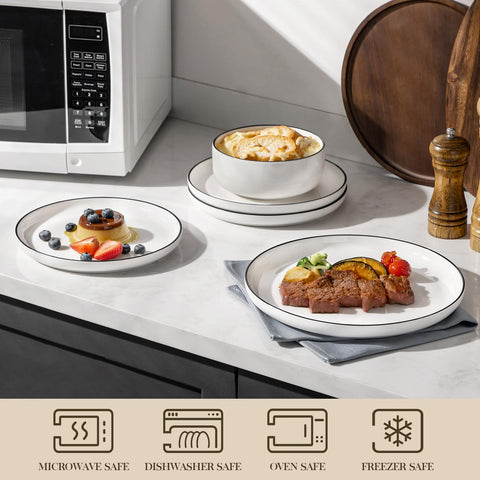 MALACASA Luna glidecoat glaze finish for easy cleaning and stain resistance.