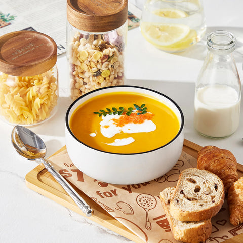 MALACASA LUNA multi-purpose bowls suitable for cereals, soups, and oatmeal