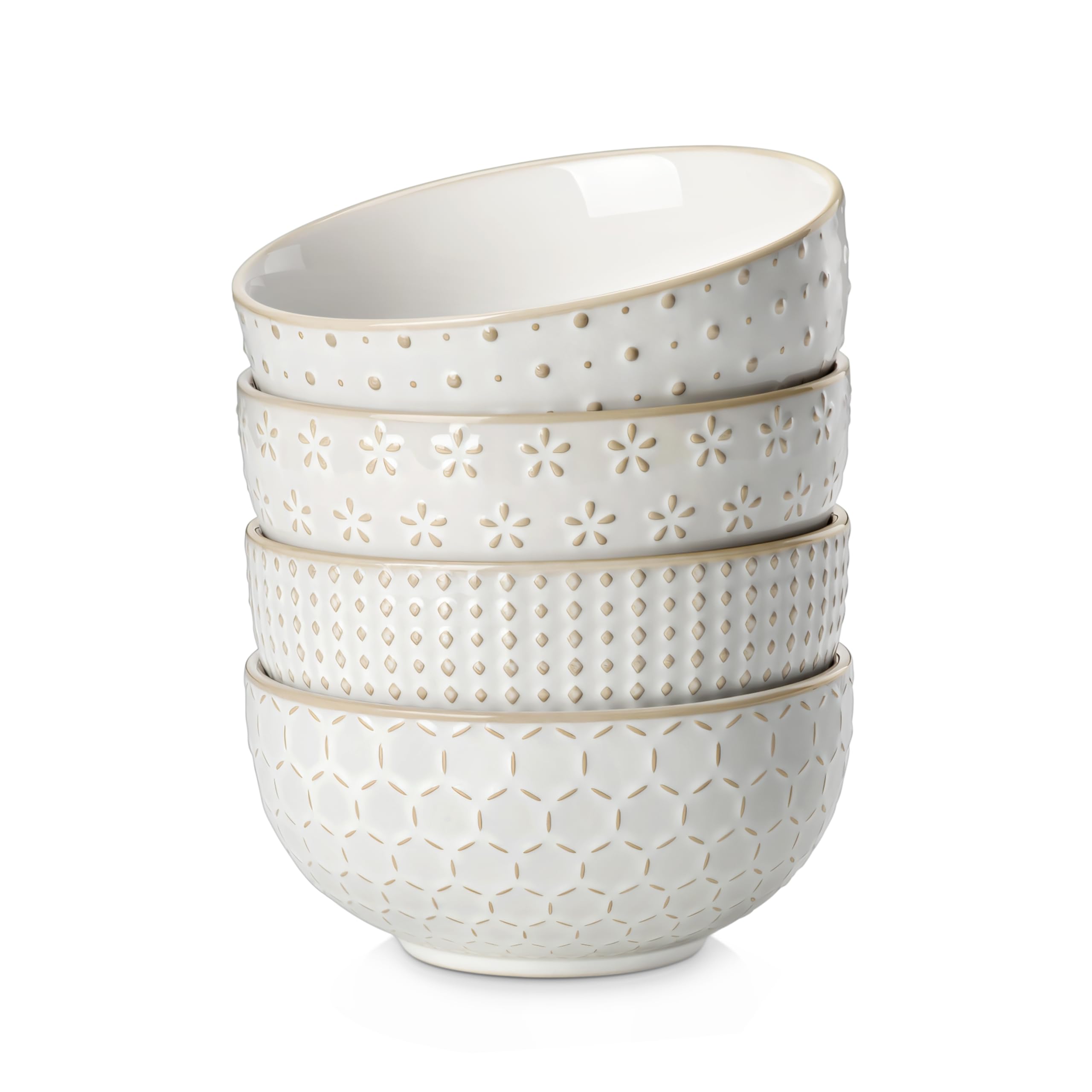 MALACASA Lydia Arctic White embossed pattern close-up highlighting grip and refined style.