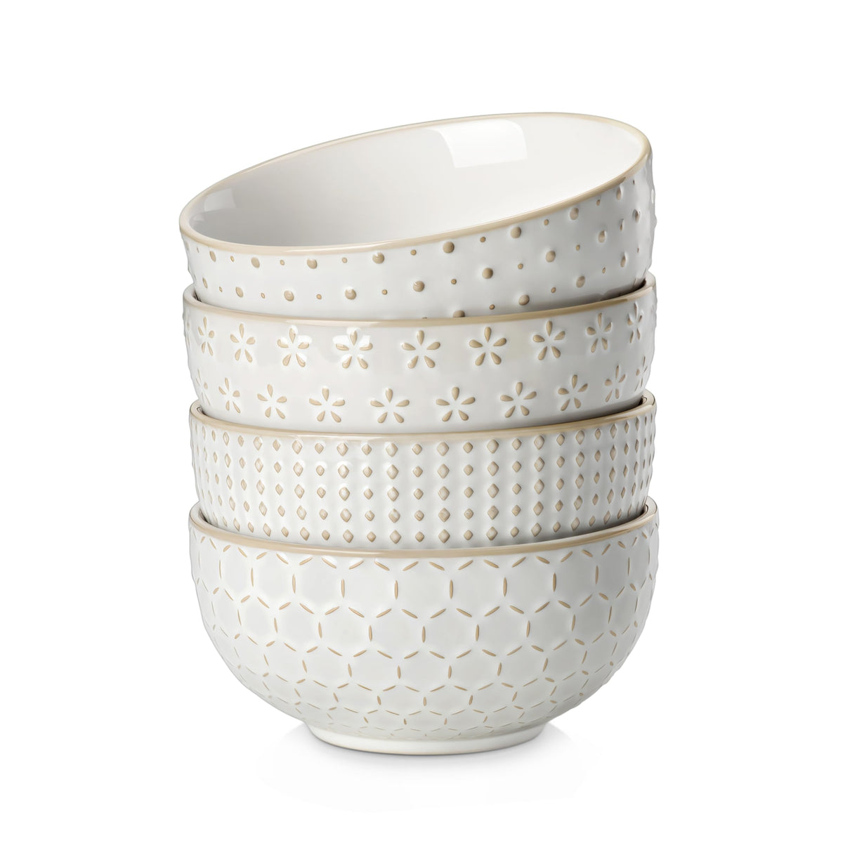 MALACASA Lydia Arctic White embossed pattern close-up highlighting grip and refined style.