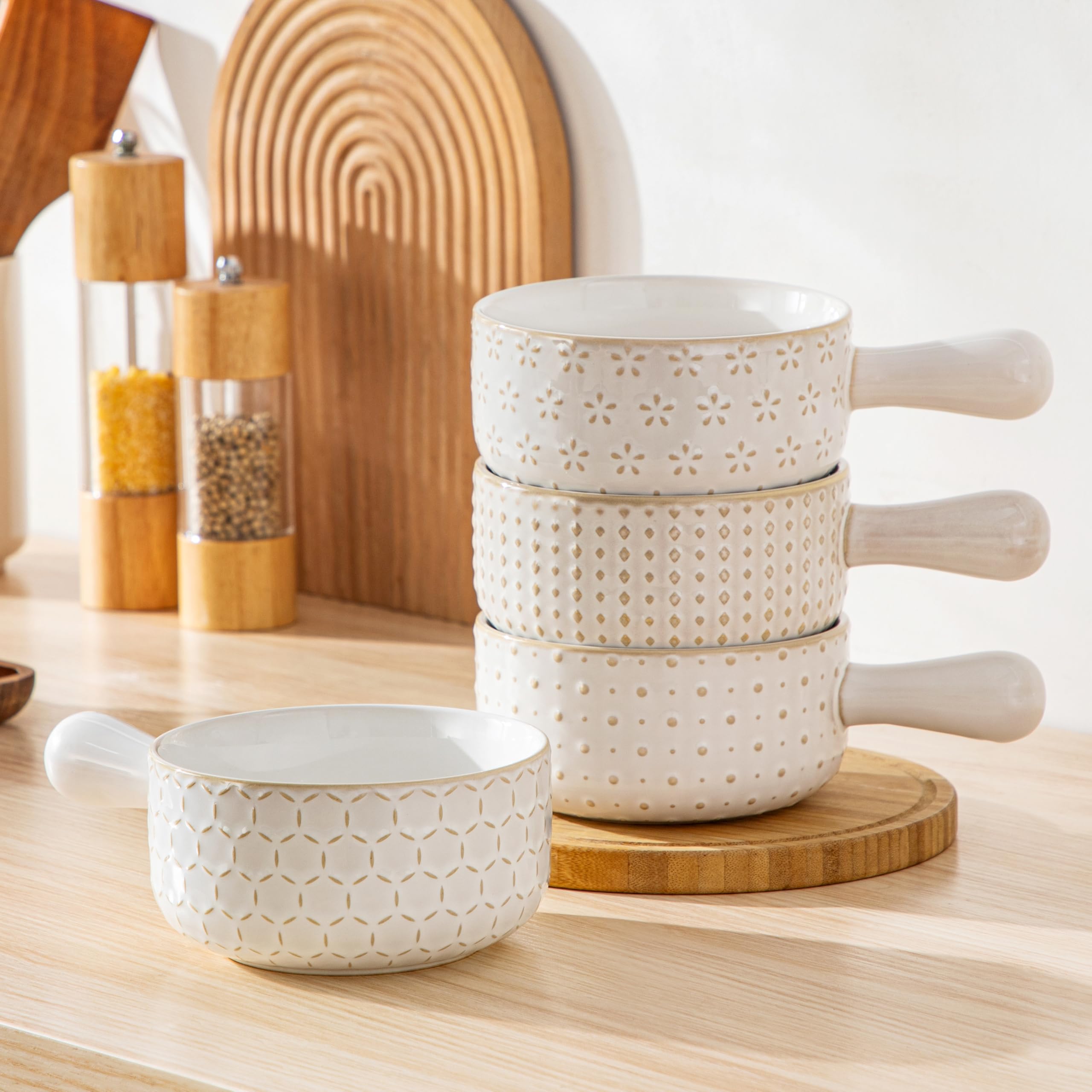 MALACASA Lydia bowls are dishwasher safe for easy cleanup